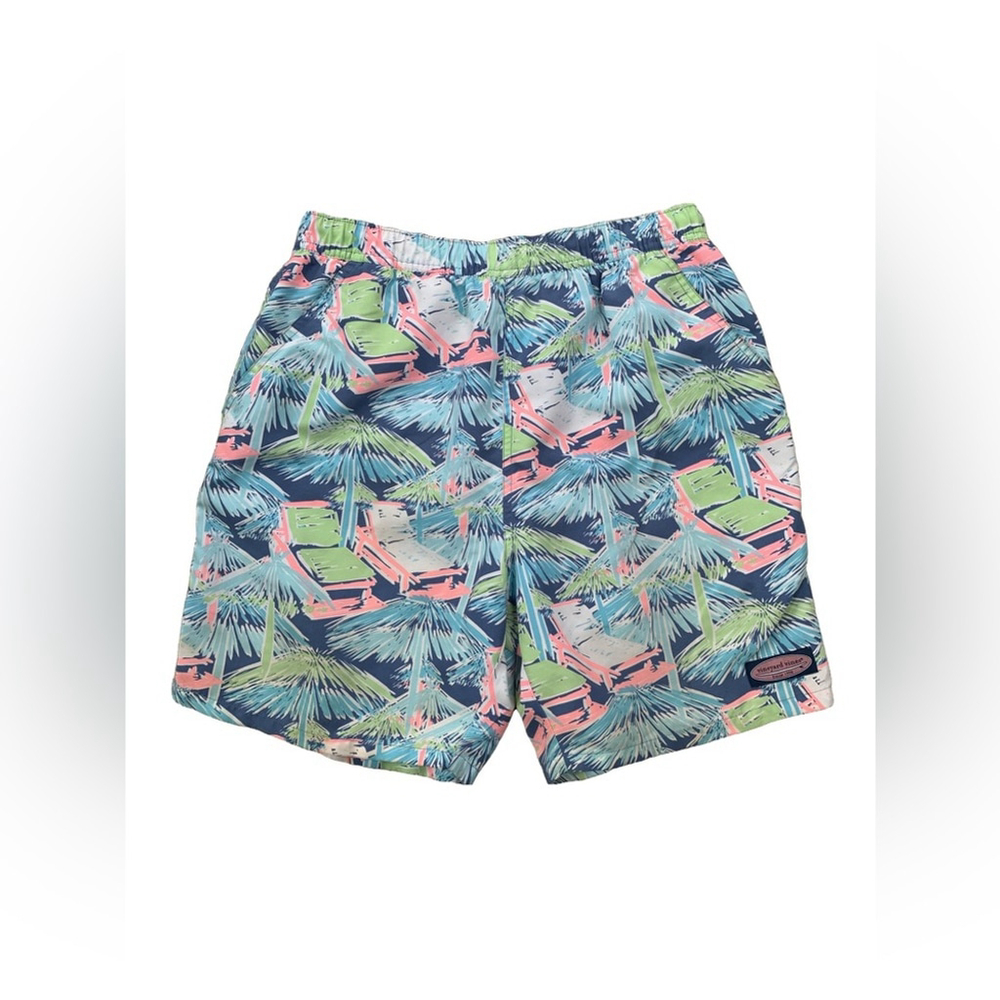 Vineyard Vines Men’s Size Small Hawaiian Tropical Print Swim Trunks